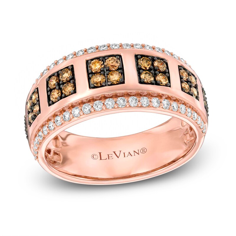 Main Image 1 of Le Vian Men's Diamond Band 1 carat tw 14K Strawberry Gold