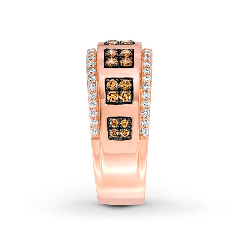 Main Image 3 of Le Vian Men's Diamond Band 1 carat tw 14K Strawberry Gold