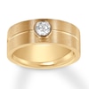 Thumbnail Image 0 of Chosen Diamond Men's Ring 1/2 carat Bezel-set 14K Yellow Gold