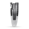 Thumbnail Image 3 of Black Diamond Men's Ring 1/8 carat tw 10K White Gold