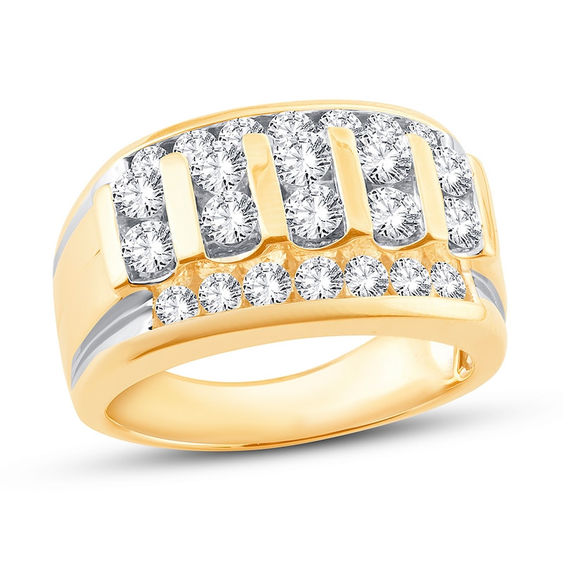Main Image 1 of Men's Diamond Band 2 ct tw 14K Yellow Gold