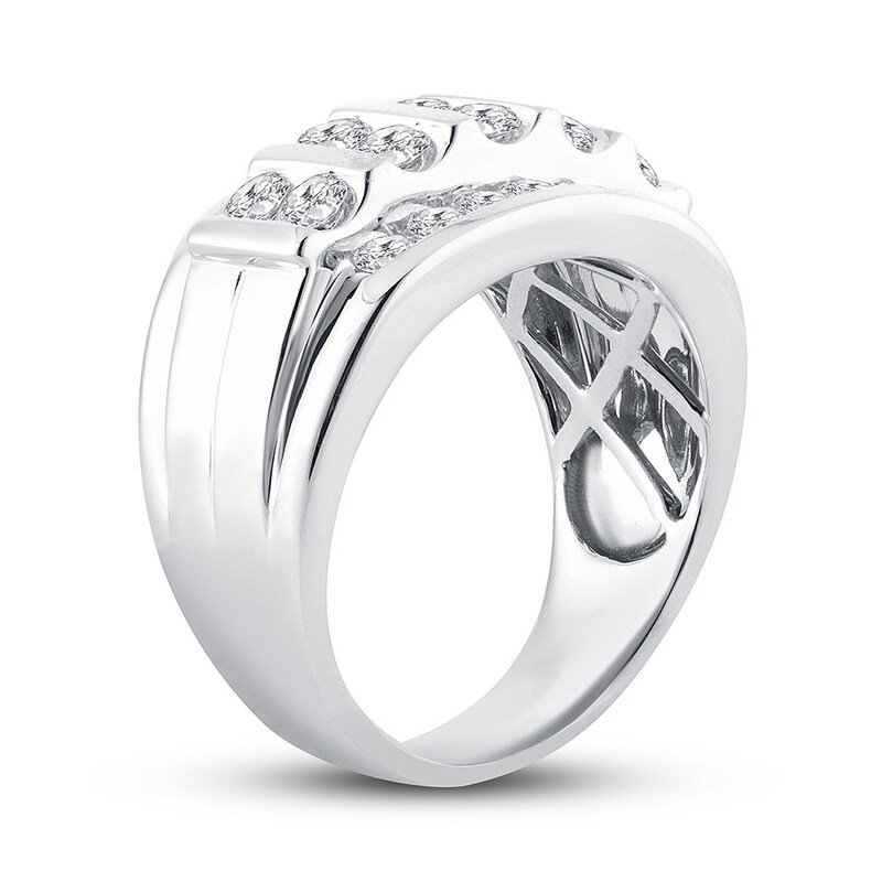 Men's Diamond Band 2 ct tw 14K White Gold