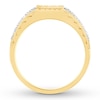 Thumbnail Image 1 of Men's Diamond Ring 1/2 ct tw Brown & White 10K Yellow Gold