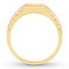 Thumbnail Image 1 of Men's Diamond Ring 1/2 ct tw Brown & White 10K Yellow Gold