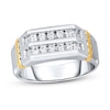 Men's Ring 3/4 ct tw Diamonds 14K Two-Tone Gold