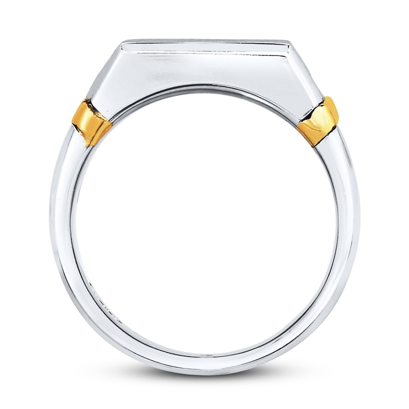 Main Image 2 of Men's Ring 3/4 ct tw Diamonds 14K Two-Tone Gold