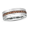 Thumbnail Image 1 of Le Vian Men's Chocolate Diamond Ring 3/8 ct tw 14K Vanilla Gold
