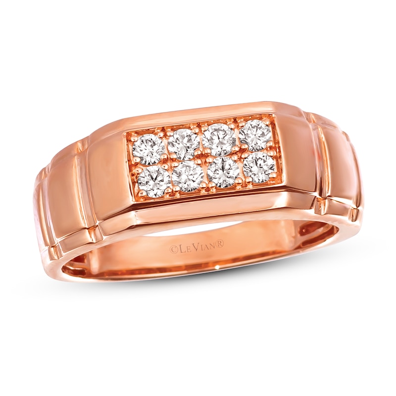 Le Vian Men's Diamond Ring 3/8 ct tw 14K Strawberry Gold