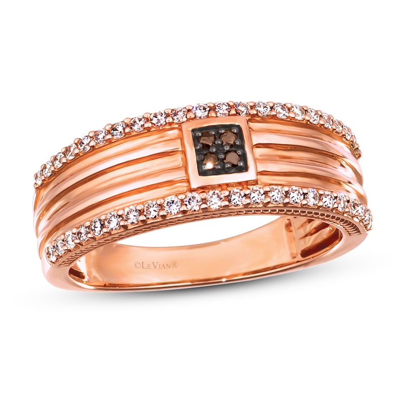 Main Image 1 of Le Vian Men's Diamond Ring 3/8 ct tw 14K Strawberry Gold