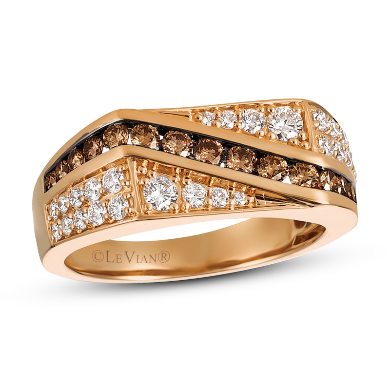 Le Vian Men's Diamond Ring 1-1/3 ct tw 14K Strawberry Gold