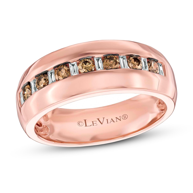 Main Image 1 of Le Vian Men's Diamond Ring 1/2 ct tw 14K Strawberry Gold