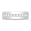 Thumbnail Image 2 of Men's Diamond Wedding Band 1/2 ct tw Round 14K White Gold