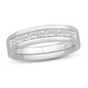 Thumbnail Image 1 of Men's Diamond Wedding Band 1 ct tw Square 14K White Gold