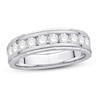 Thumbnail Image 0 of Men's Diamond Wedding Band 1 ct tw Round 14K White Gold