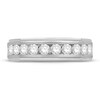 Thumbnail Image 1 of Men's Diamond Wedding Band 1 ct tw Round 14K White Gold