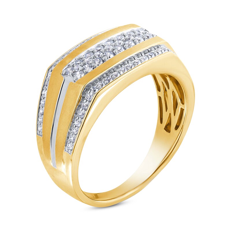 Main Image 2 of Men's Diamond Ring 5/8 ct tw Round 14K Yellow Gold