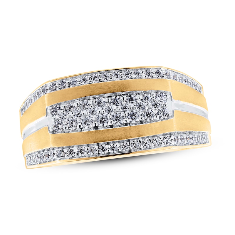Main Image 3 of Men's Diamond Ring 5/8 ct tw Round 14K Yellow Gold