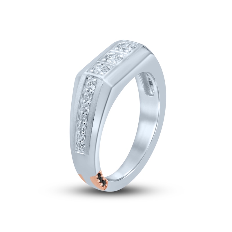 Main Image 2 of Pnina Tornai Beyond This Life Men's Diamond Wedding Band 5/8 ct tw Round 14K White Gold