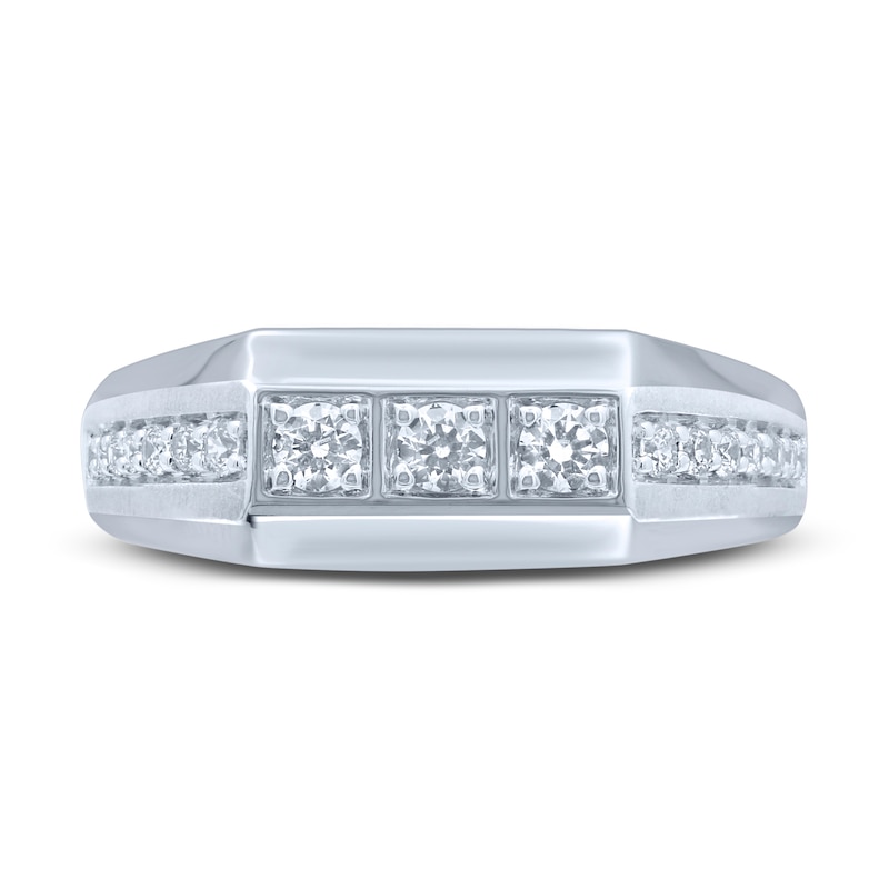 Main Image 3 of Pnina Tornai Beyond This Life Men's Diamond Wedding Band 5/8 ct tw Round 14K White Gold