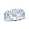 Thumbnail Image 1 of Men's Diamond Wedding Band 1-1/2 ct tw Round 14K White Gold