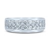 Thumbnail Image 3 of Men's Diamond Wedding Band 1-1/2 ct tw Round 14K White Gold