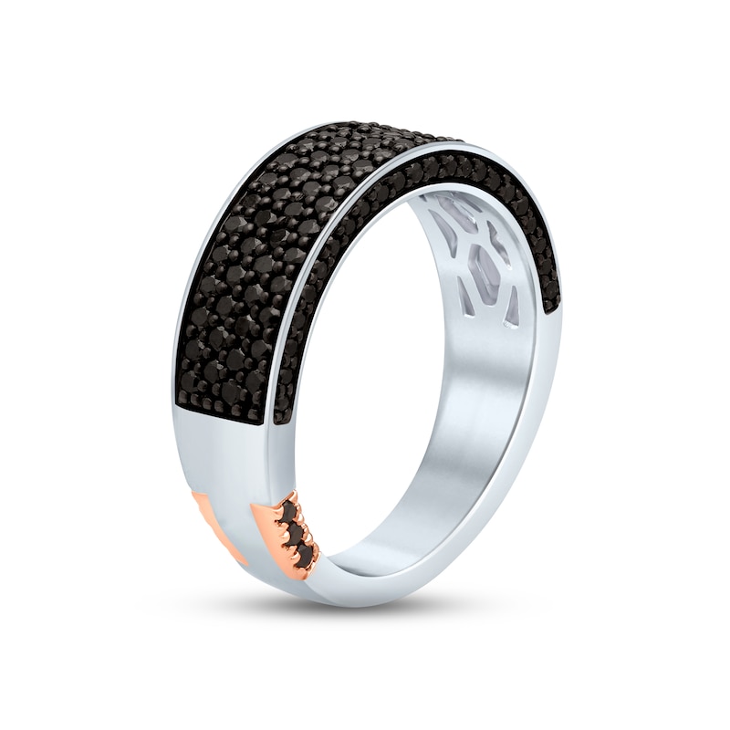 Main Image 2 of Pnina Tornai What Is Life Without Your Love Women's Black Diamond Wedding Band 1 ct tw Round 14K White Gold