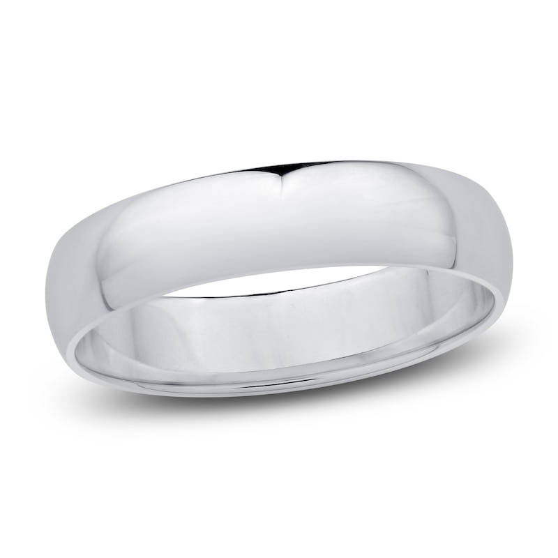 Main Image 1 of Men's High-Polish Wedding Band Platinum 5.0mm