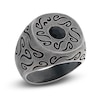 Thumbnail Image 0 of Marco Dal Maso Ara Men's Natural Black Onyx Ring Sterling Silver