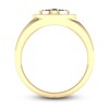 Thumbnail Image 3 of Men's Black Diamond Ring 3/4 ct tw Round 10K Yellow Gold