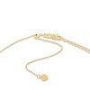 Thumbnail Image 3 of Semi-Solid Curb Chain Choker Necklace 14K Yellow Gold 12" Adj.