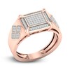 Thumbnail Image 2 of Men's Diamond Ring 1/4 ct tw Round 10K Rose Gold