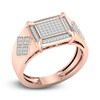 Thumbnail Image 1 of Men's Diamond Ring 1/4 ct tw Round 10K Rose Gold