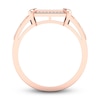 Thumbnail Image 4 of Men's Diamond Ring 1/4 ct tw Round 10K Rose Gold