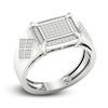 Thumbnail Image 2 of Men's Diamond Ring 1/4 ct tw Round 10K White Gold