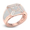 Thumbnail Image 1 of Men's Diamond Ring 5/8 ct tw Round 14K Rose Gold