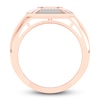 Thumbnail Image 3 of Men's Diamond Ring 5/8 ct tw Round 14K Rose Gold