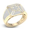 Thumbnail Image 1 of Men's Diamond Ring 5/8 ct tw Round 14K Yellow Gold