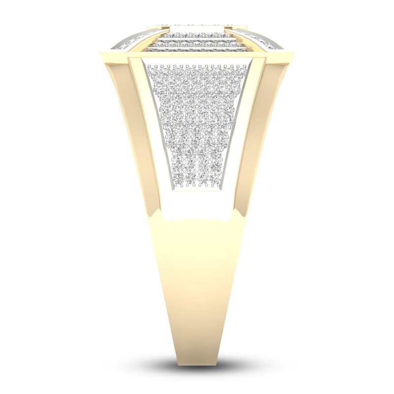 Men's Diamond Ring 5/8 ct tw Round 14K Yellow Gold