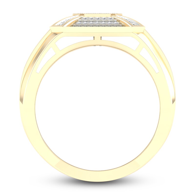 Men's Diamond Ring 5/8 ct tw Round 14K Yellow Gold
