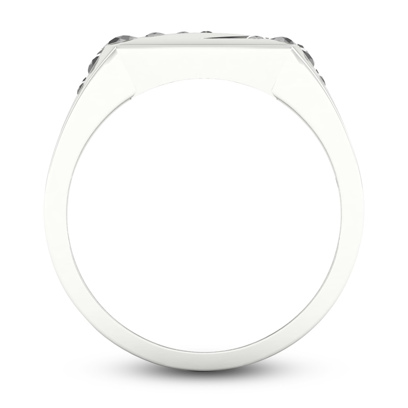 Men's Diamond Ring 1/3 ct tw Round 10K White Gold