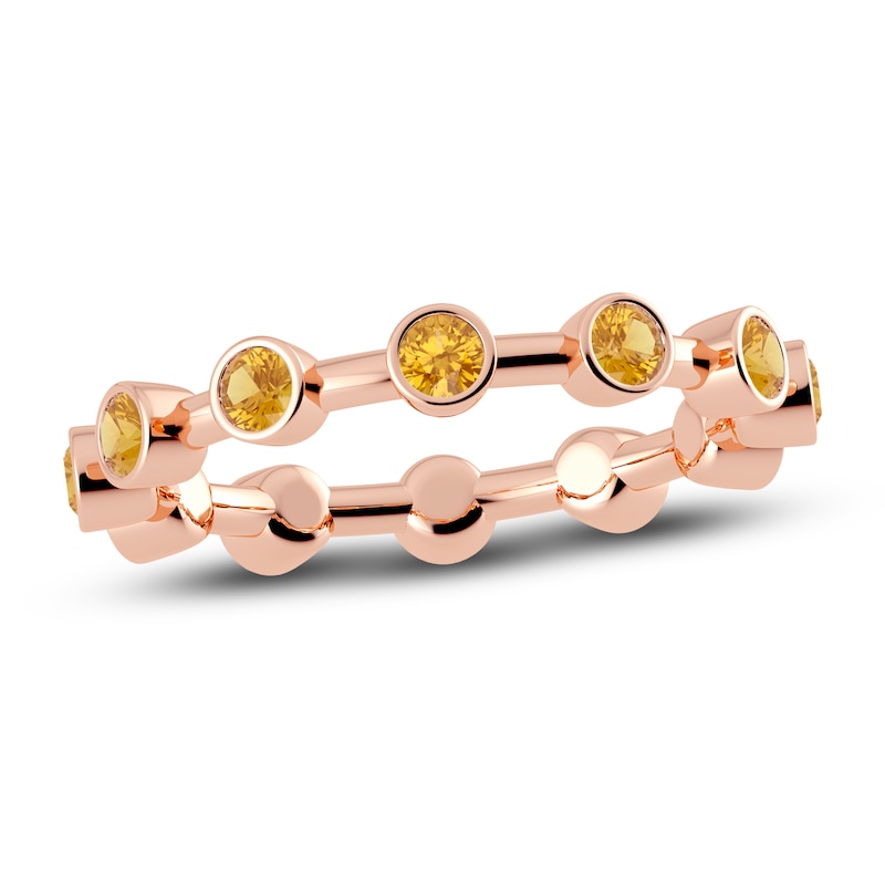 Juliette Maison Natural Citrine Ring 10K Rose Gold