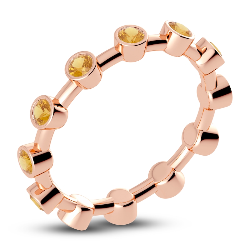 Juliette Maison Natural Citrine Ring 10K Rose Gold