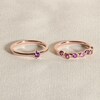 Thumbnail Image 4 of Juliette Maison Natural Amethyst & Natural Blue Sapphire Ring 10K White Gold