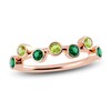 Thumbnail Image 1 of Juliette Maison Natural Emerald & Natural Peridot Ring 10K Rose Gold