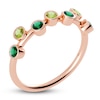 Thumbnail Image 2 of Juliette Maison Natural Emerald & Natural Peridot Ring 10K Rose Gold