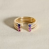 Thumbnail Image 4 of Juliette Maison Natural Peridot Cuff Ring 10K Yellow Gold