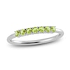 Thumbnail Image 1 of Juliette Maison Natural Peridot Half Eternity Ring 10K White Gold