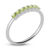 Thumbnail Image 2 of Juliette Maison Natural Peridot Half Eternity Ring 10K White Gold