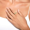 Thumbnail Image 3 of Juliette Maison Natural Peridot Half Eternity Ring 10K White Gold