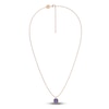 Thumbnail Image 2 of Juliette Maison Natural Blue Sapphire Pendant Necklace 10K Rose Gold
